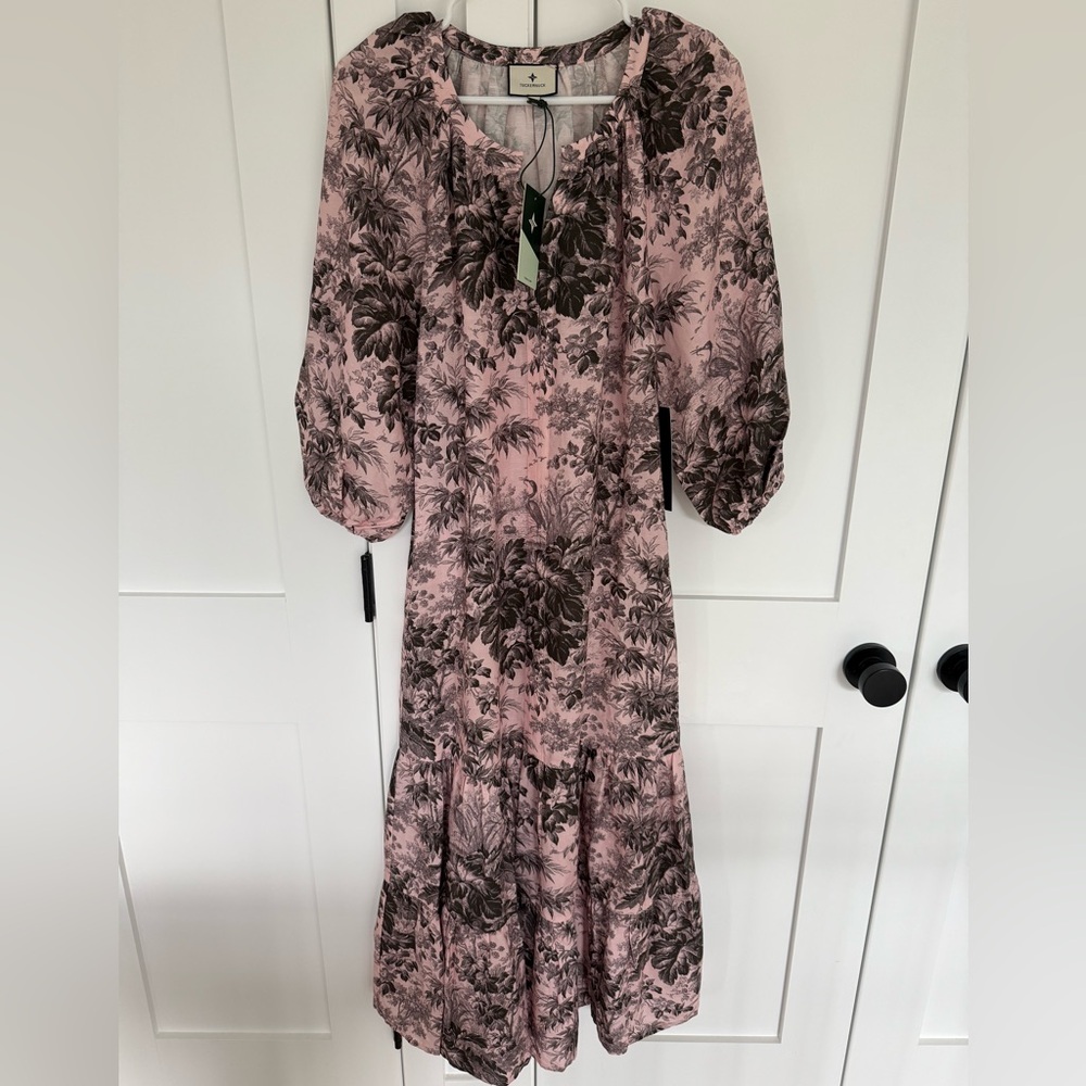 Tuckernuck Lilac Pink Pressed Powder Toile Lyles Dress